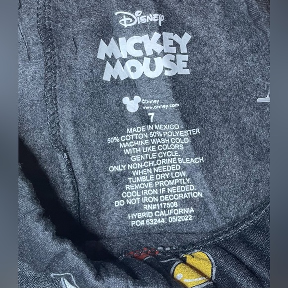 Mickey fleece kids sweatpants size 7 - Picture 3 of 4